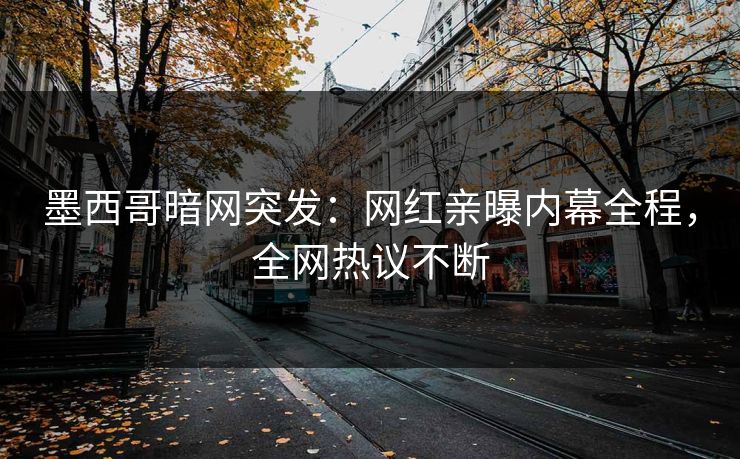 墨西哥暗网突发：网红亲曝内幕全程，全网热议不断